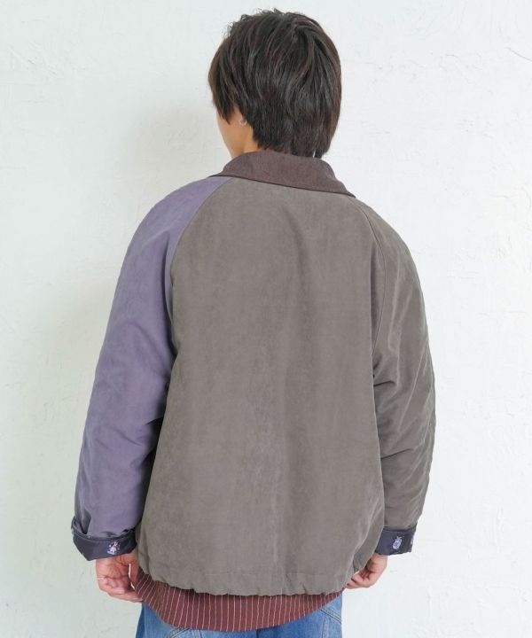 熊熊圖騰撞色短夾克 