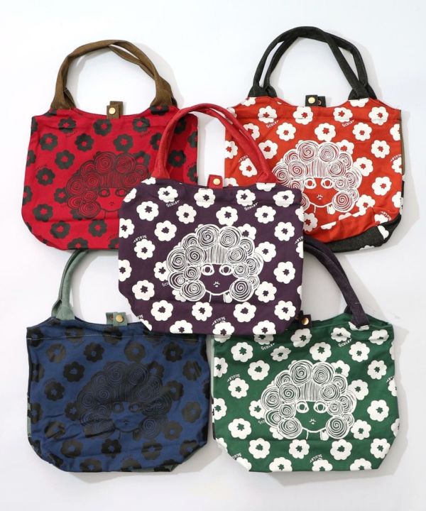 小花娃頭萬用提袋 