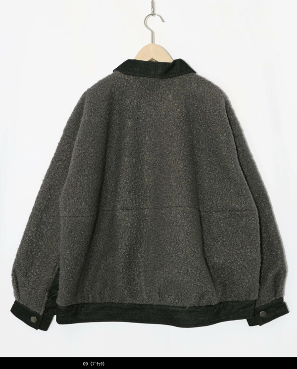 樂禮泰迪毛拼接夾克 