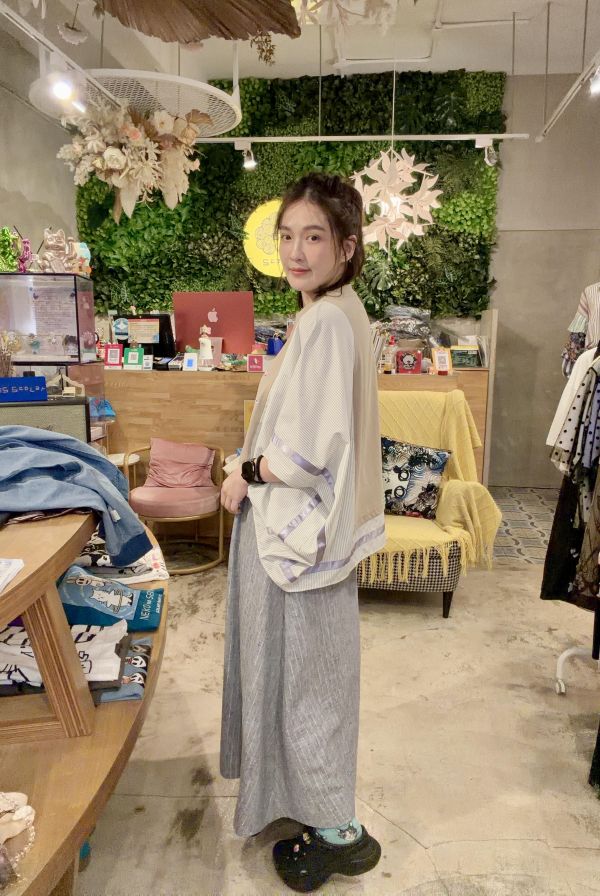 樂器之蝶拼接上衣 