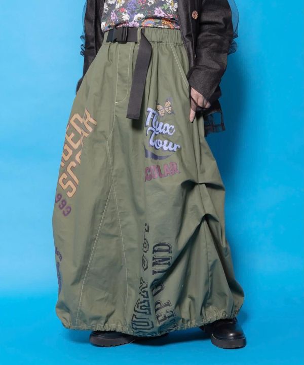 錐形塗鴉造型裙 