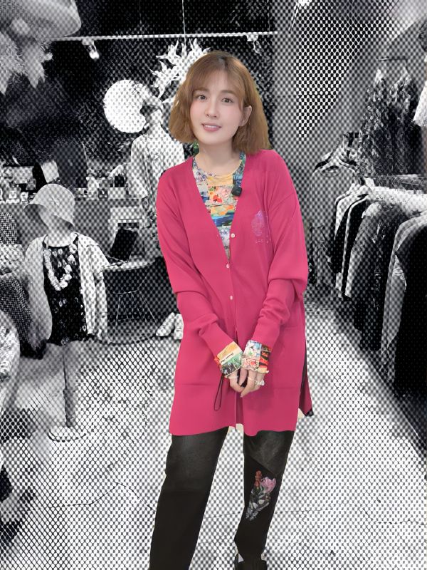 涼感-素面針織外罩 