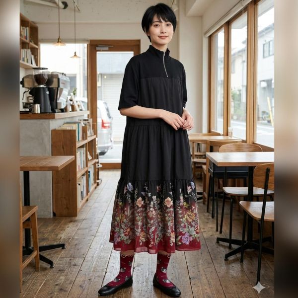 秋冬9月-貓咪頭朵朵邊襪 