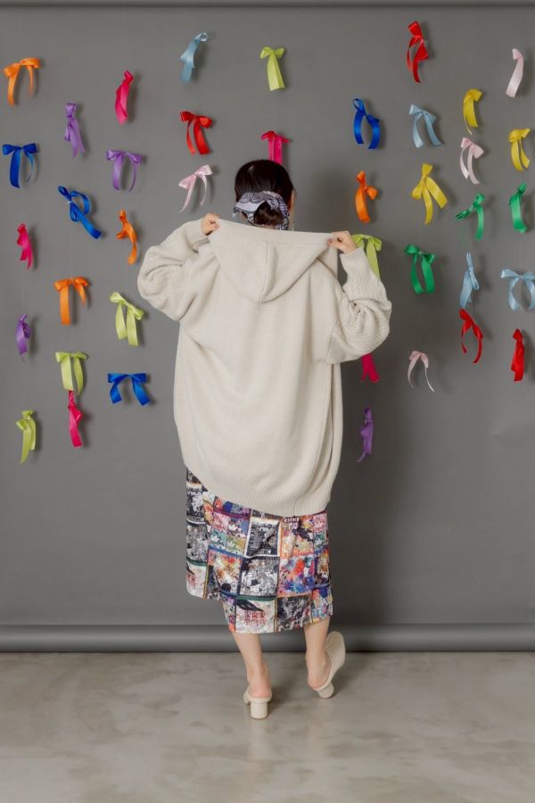 ScoLar蝴蝶刺繡連帽外套 