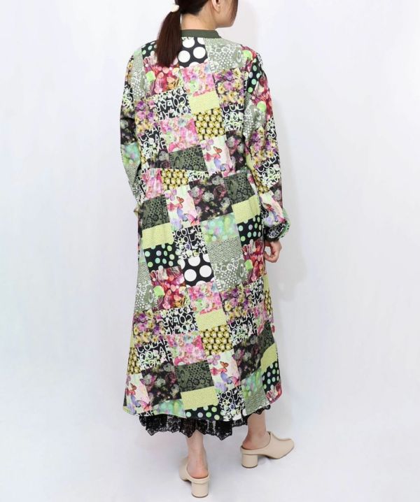 點點花朵襯衫洋裝 