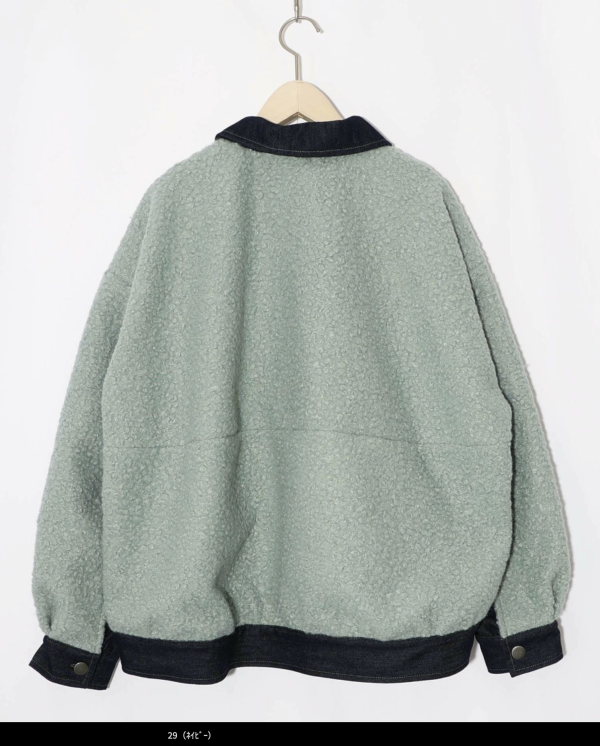 樂禮泰迪毛拼接夾克 