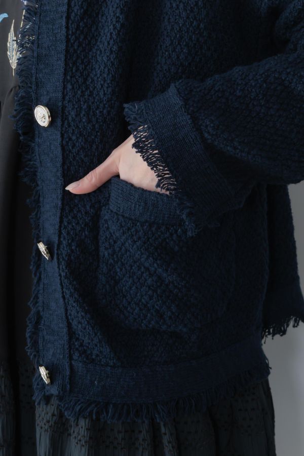 毛尼格流蘇小外罩 