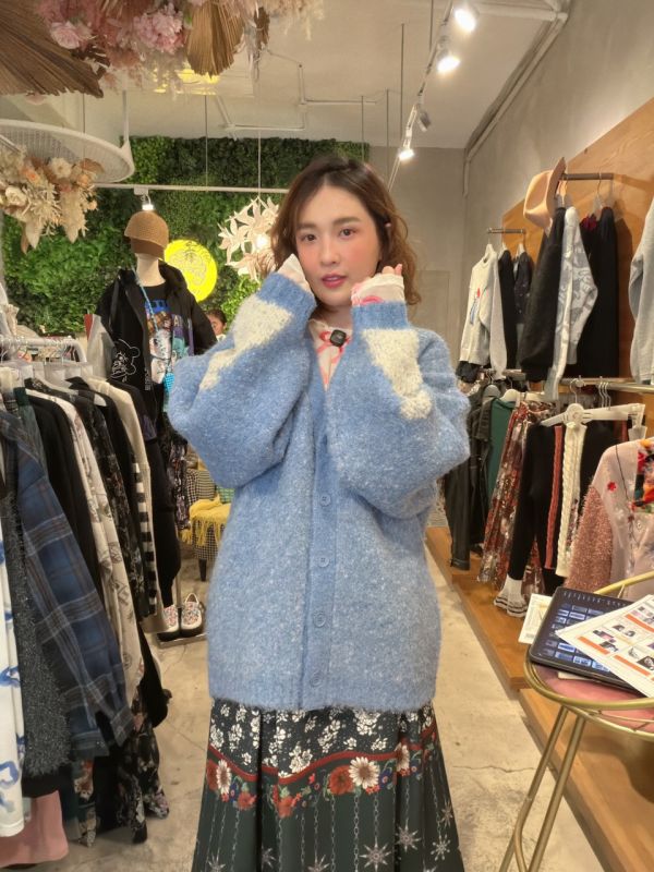 捲捲羊軟針織外罩 