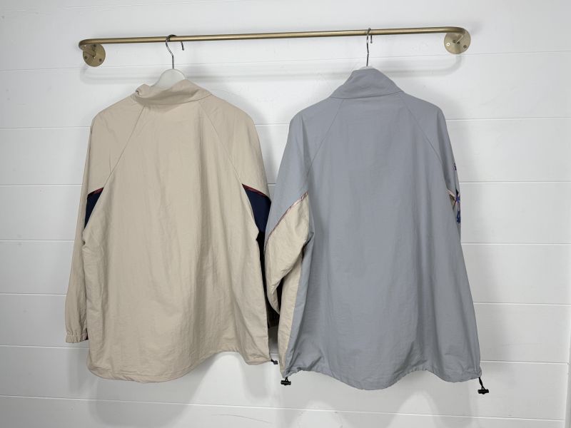 美式塗鴉貓咪立領風衣 