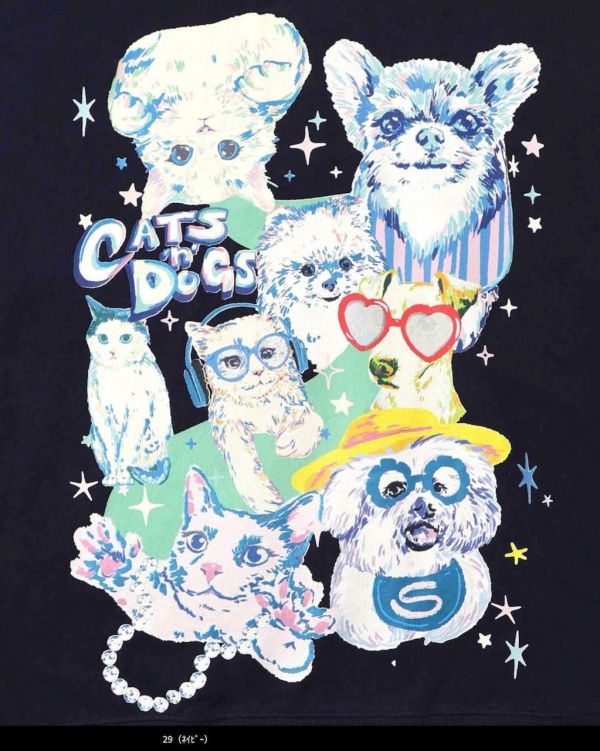 貓狗塗鴉主圖上衣 