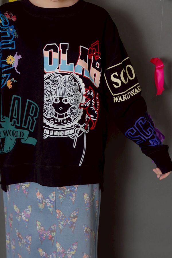 娃頭拼接造型上衣 