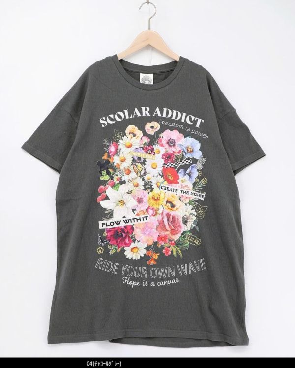 蕾絲布-花朵標籤造型上衣) 