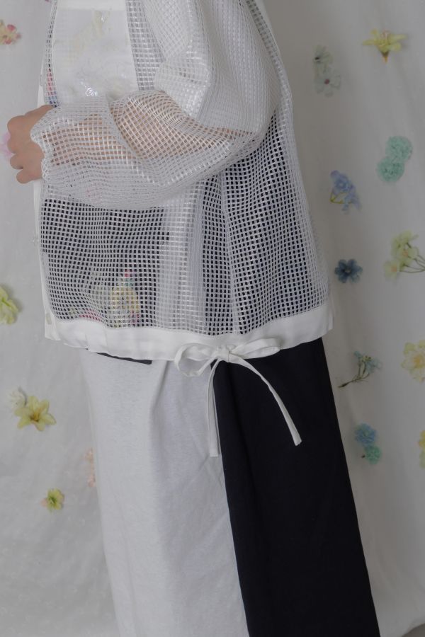 貓咪花朵圓形LOGO果凍外套 