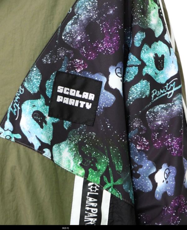 銀河宇宙拼接運動風外套 