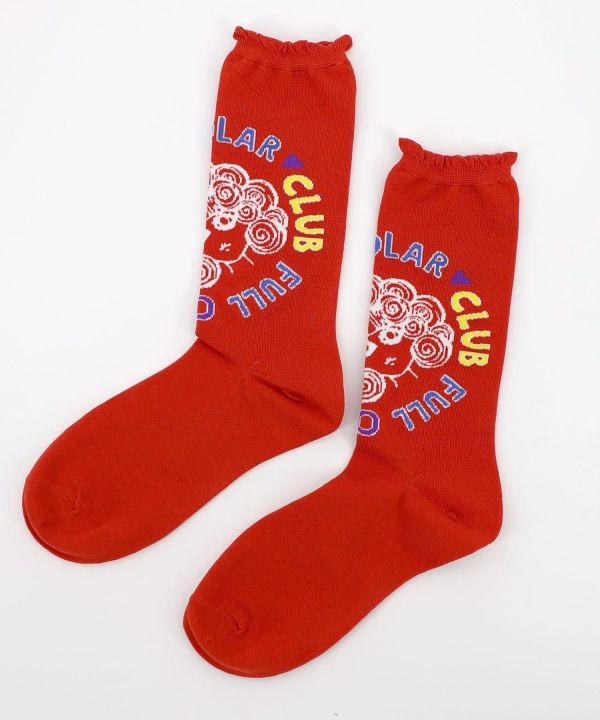 秋冬9月-娃娃圓形LOGO襪 