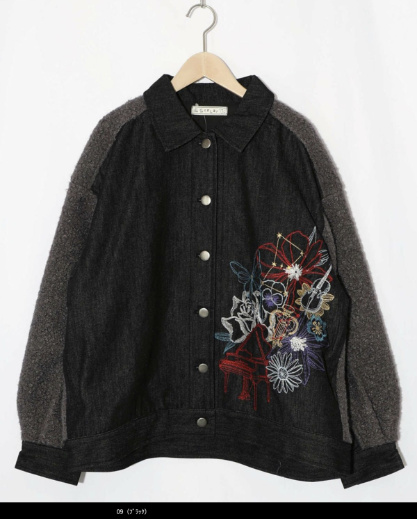 樂禮泰迪毛拼接夾克 