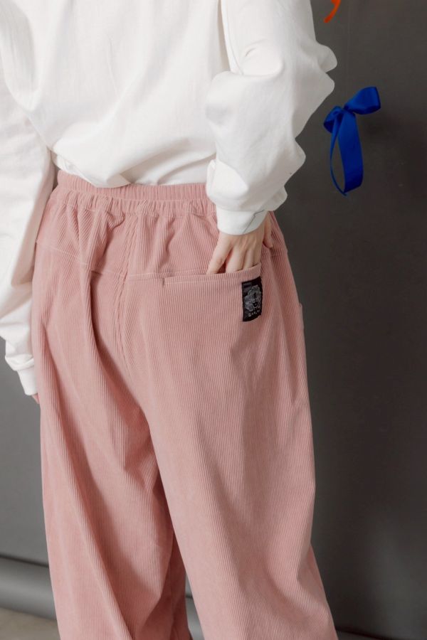 燈芯絨口袋工作褲 