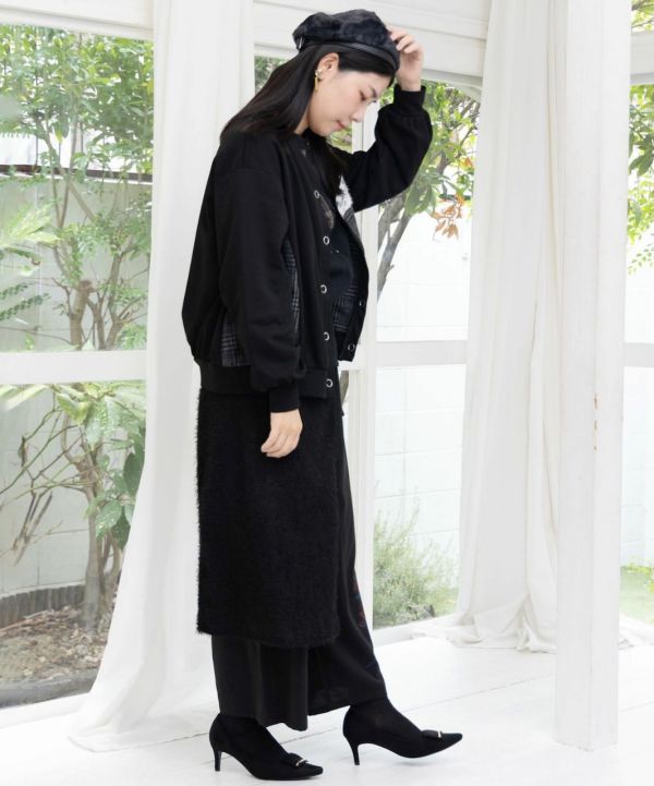 異材拼接短版外罩 