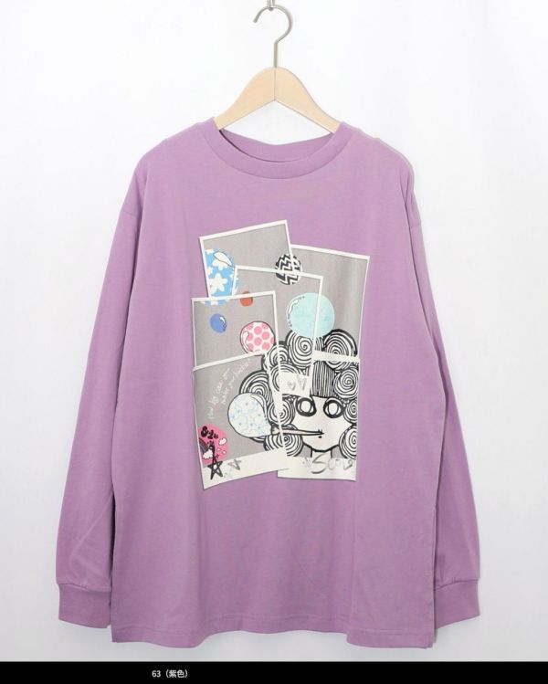 娃頭吹泡泡上衣 