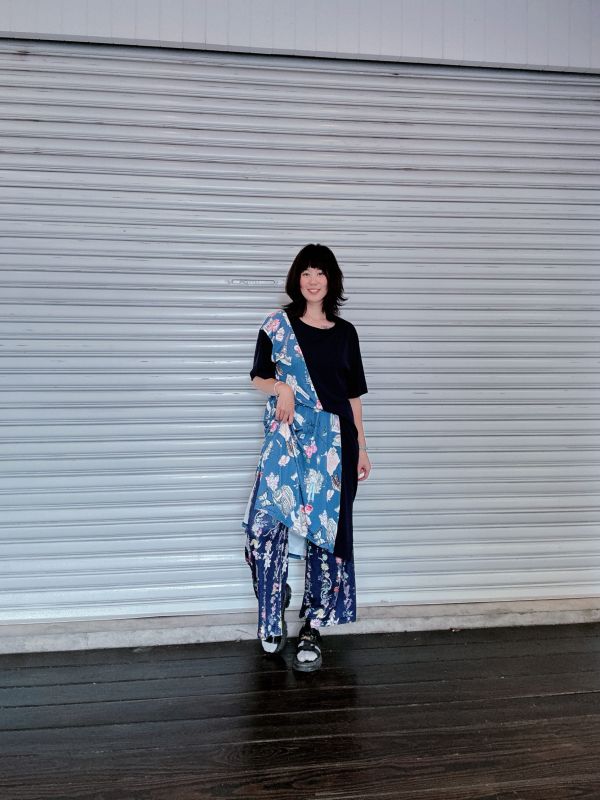花朵皺皺褲 