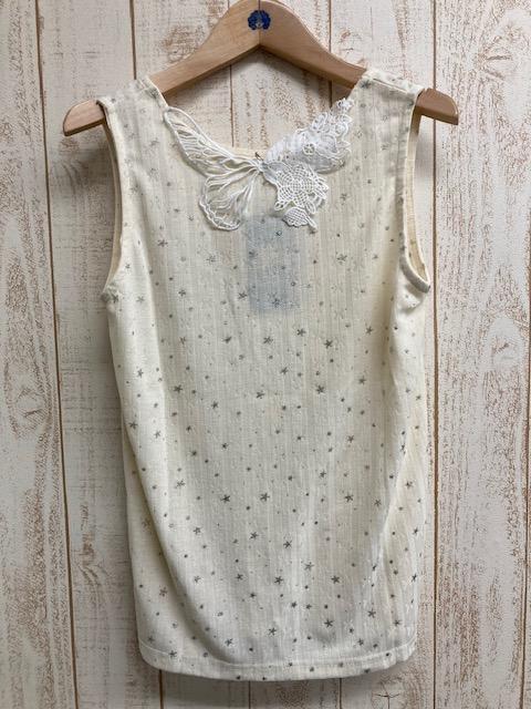 星星點蝴蝶蕾絲背心 