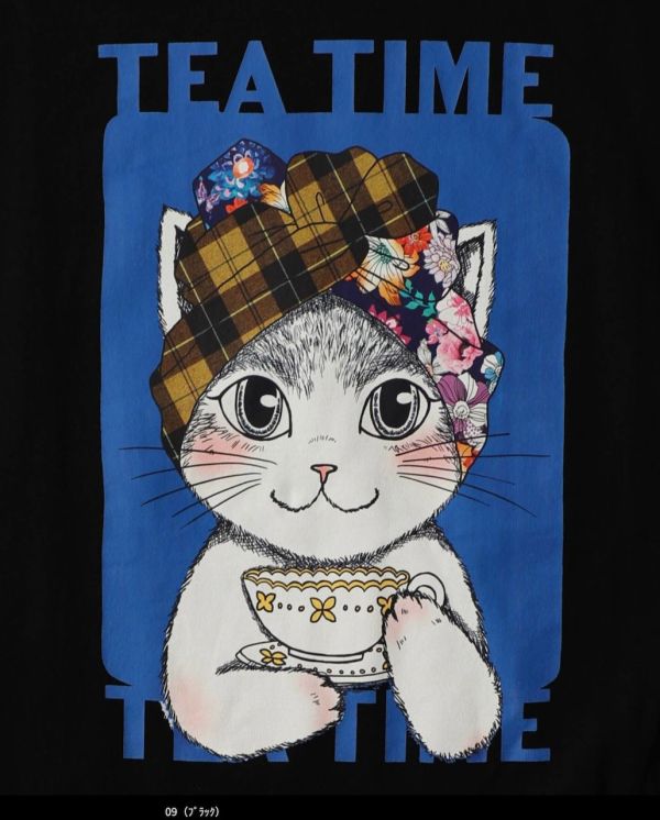 冬季頭巾貓咪午茶上衣 
