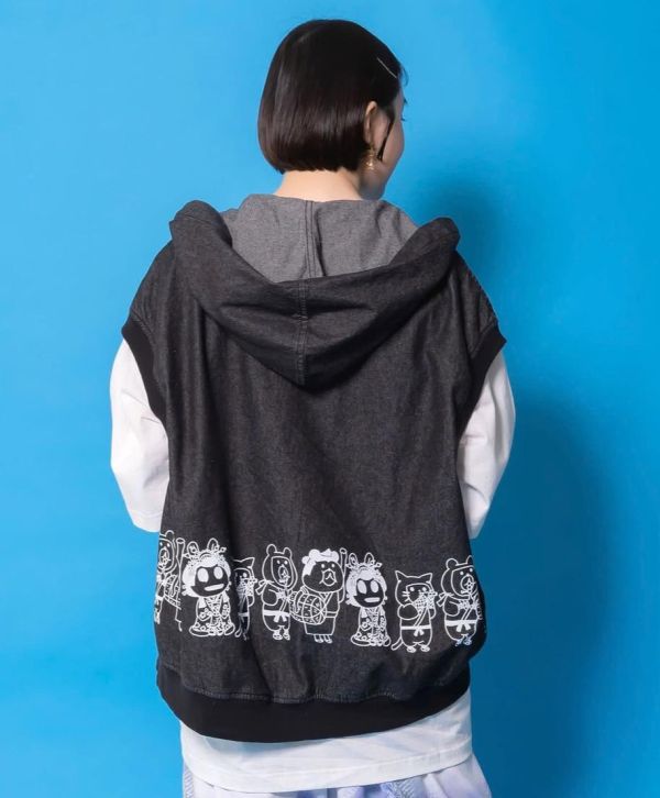 偽裝忍者牛仔背心外套 