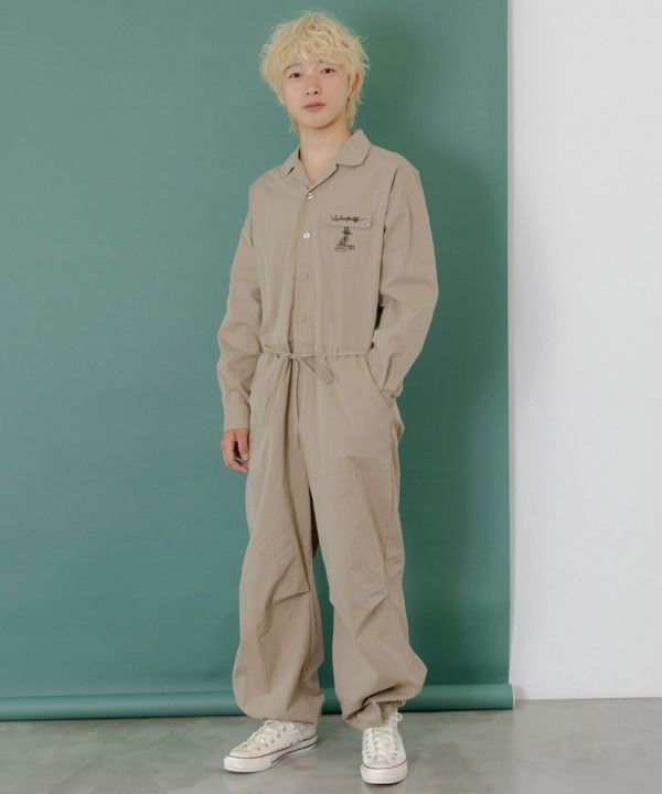 偷窺集合工裝連身褲 