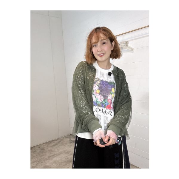 變形蟲蕾絲拼紗外套 