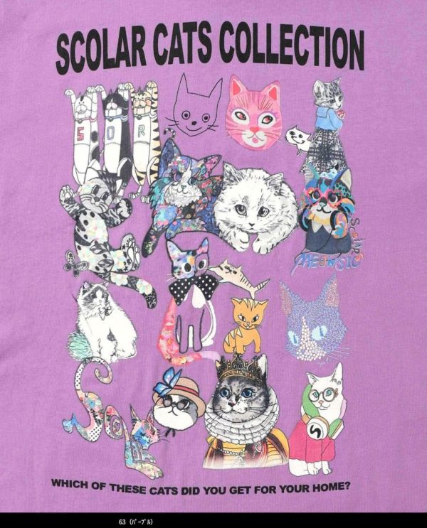 貓塗鴉集合上衣 