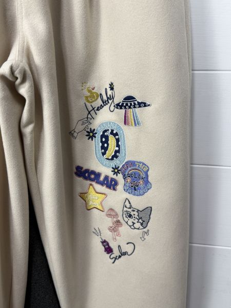 塗鴉刺繡老爺褲 