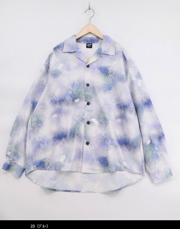 暈染/格子兔塗鴉襯衫 