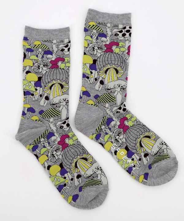 秋冬9月-蘑菇森林襪 