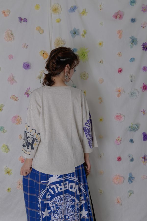 美式插畫短版上衣 