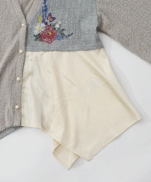 異材質羽毛絨拼接外罩 