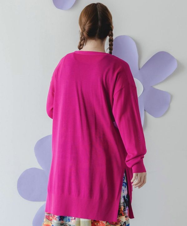 涼感-素面針織外罩 