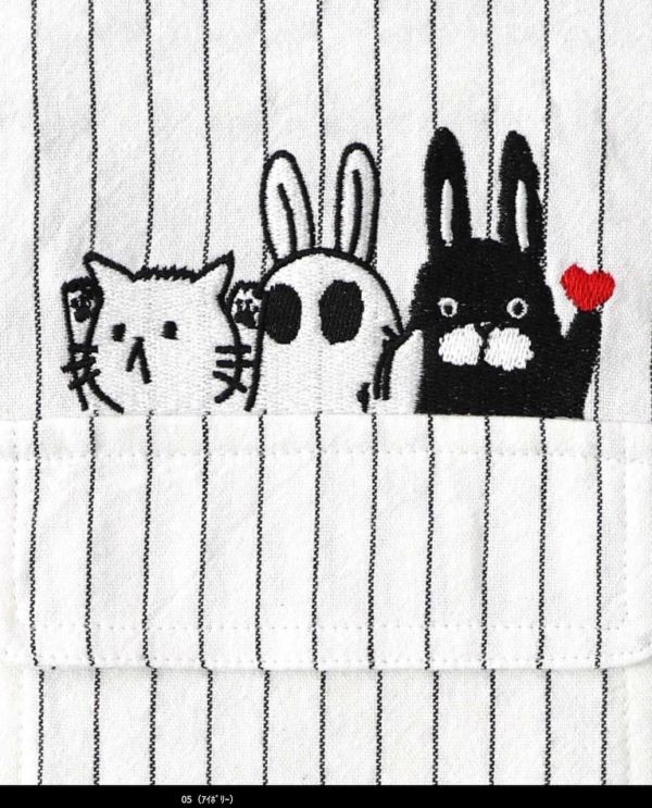 偷窺集合條紋襯衫 