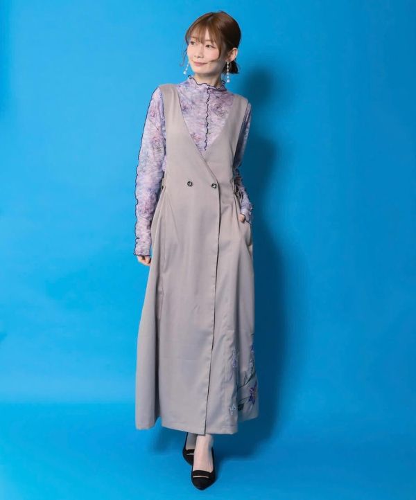 蕾絲暈染花朵內搭衣 