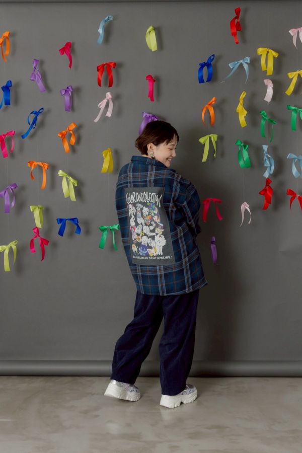 狗狗拼接襯衫外套 