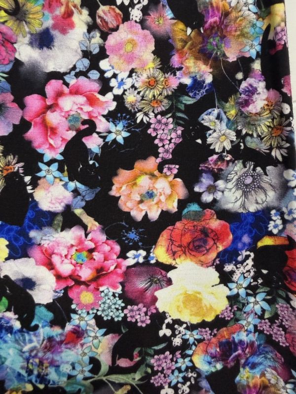 膠原蛋白-彈性塗鴉內搭褲 