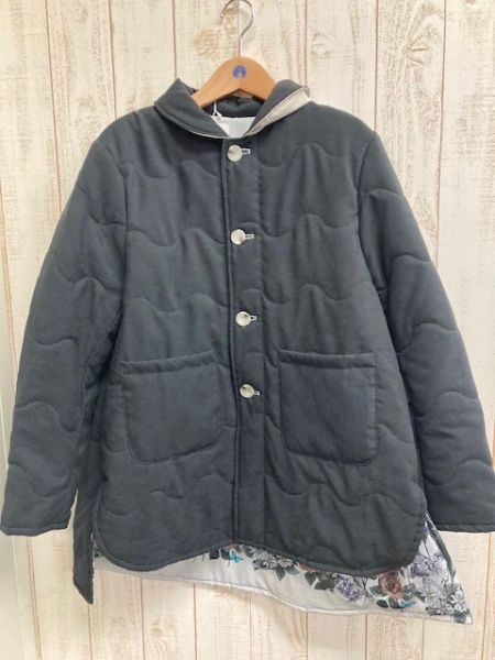 雙面穿壓花漸層鋪棉外套 