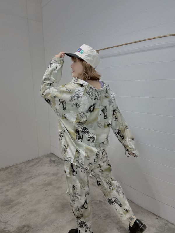 法式暈染短版襯衫 