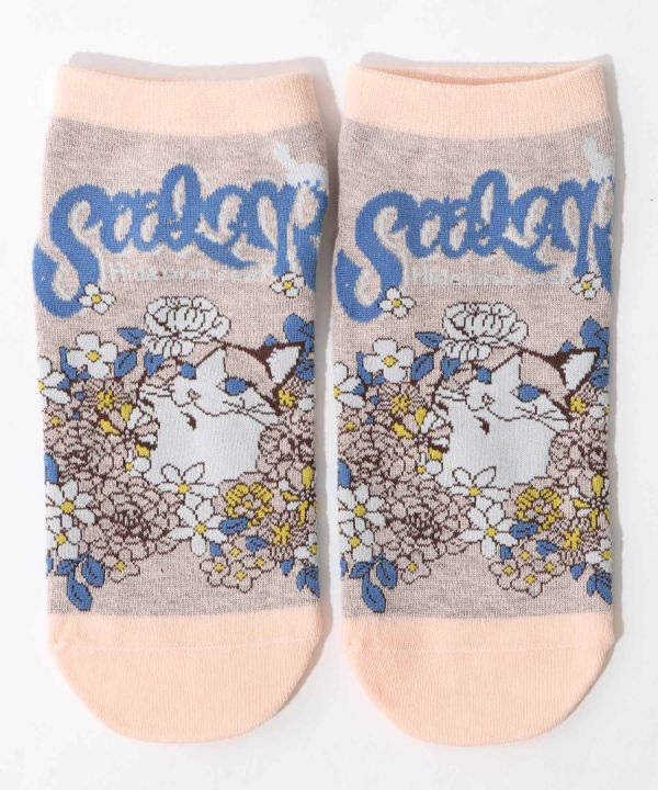 花貓公主短襪 