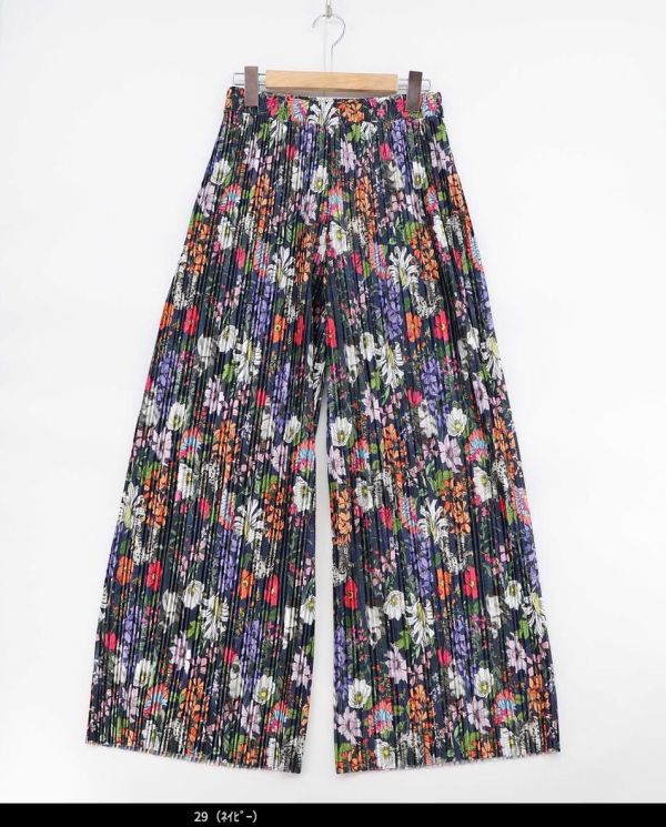 暹羅貓花朵皺皺褲 