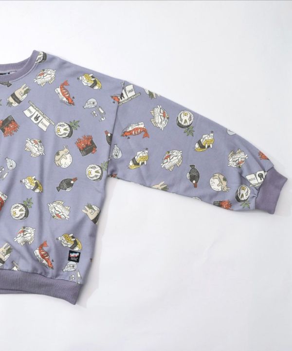 握壽司兔滿版大學上衣 