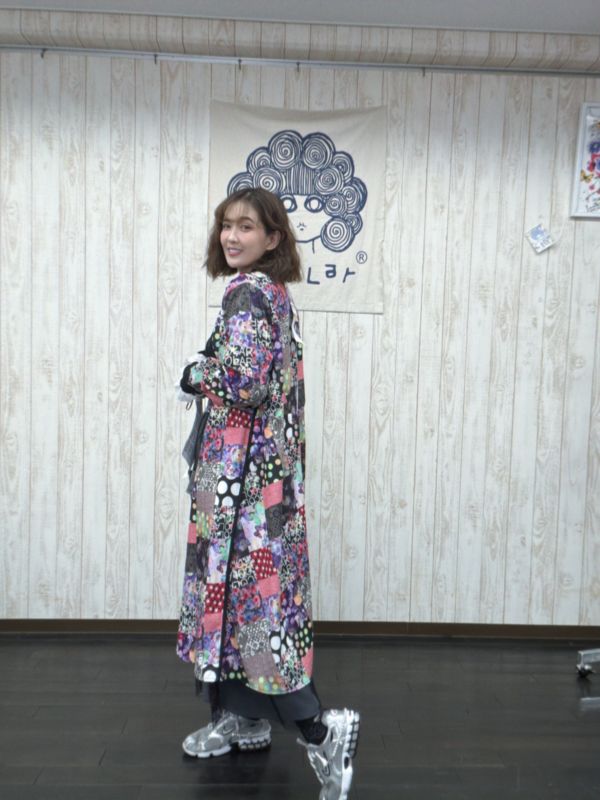 點點花朵襯衫洋裝 