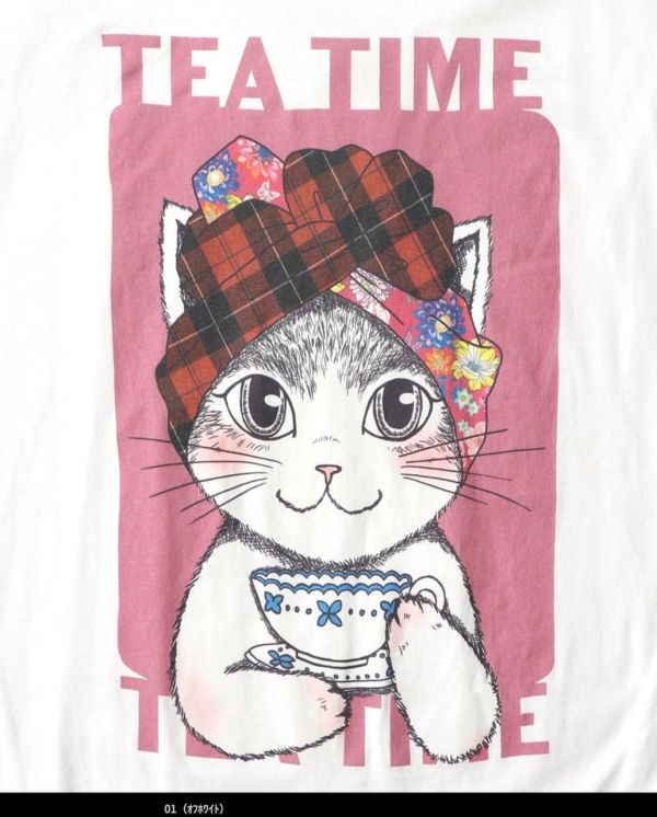 冬季頭巾貓咪午茶上衣 
