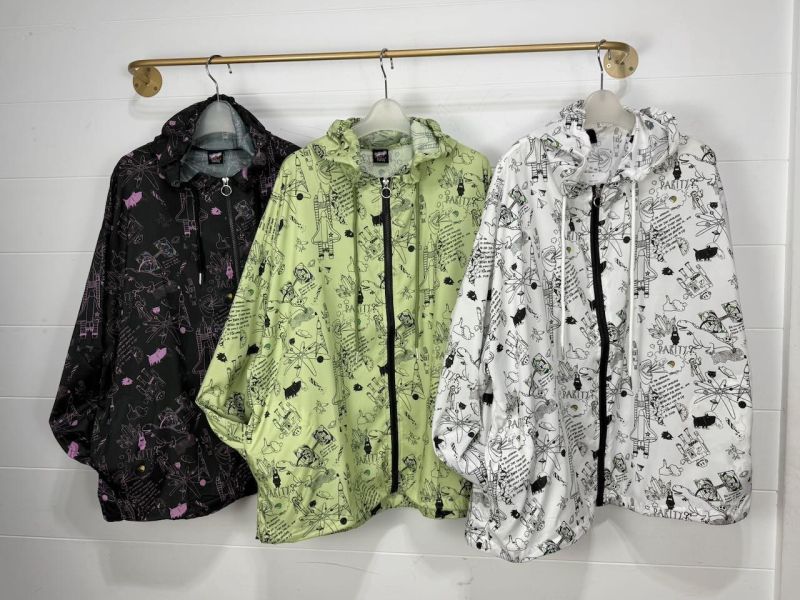 外空宇宙塗鴉連帽外套 