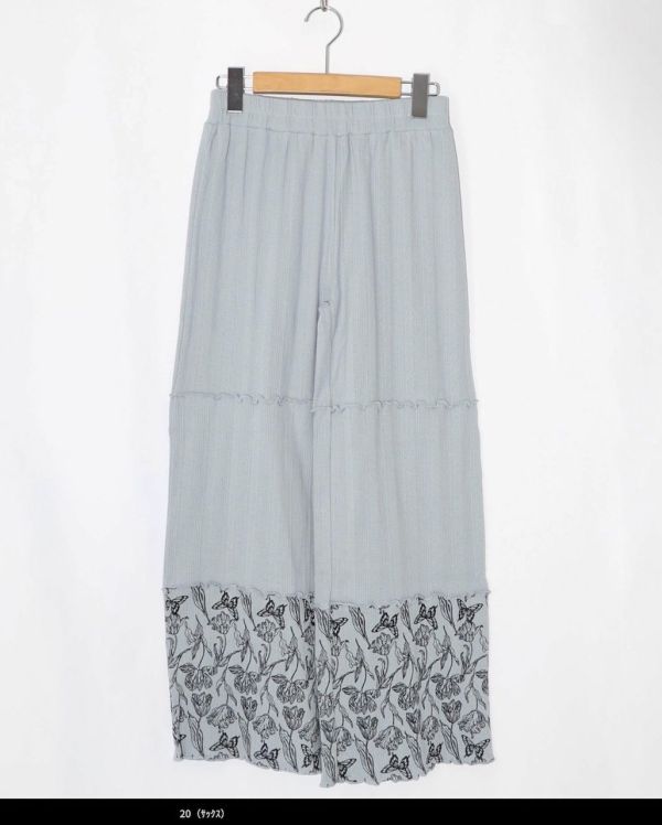 針刺毛圈鬱金香造型褲 