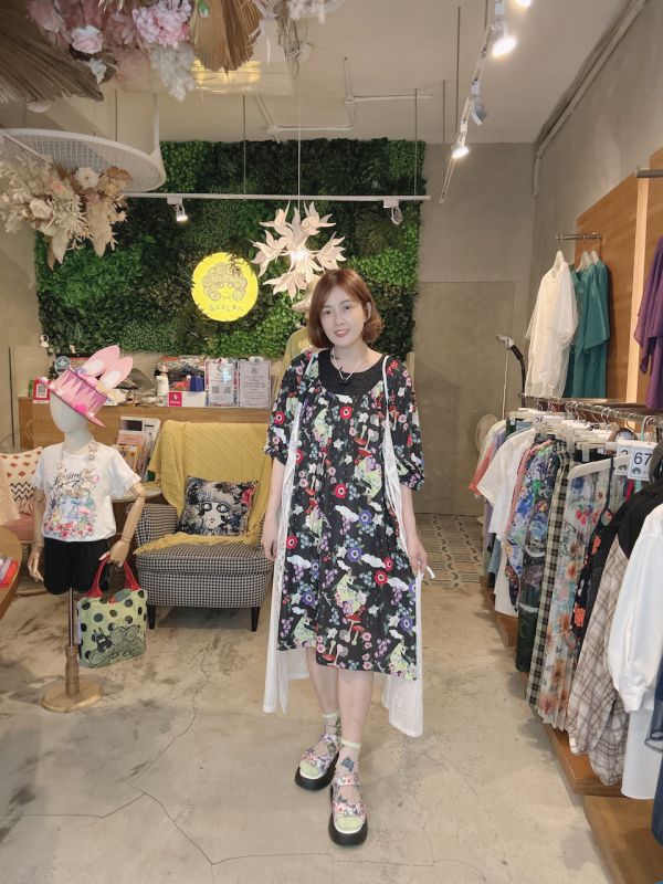 小鹿花叢洋裝 